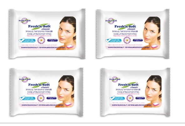 FRESH'N SOFT Güzellik - Makyaj Temizleme Mendili 20'Lİ (4 ADET)