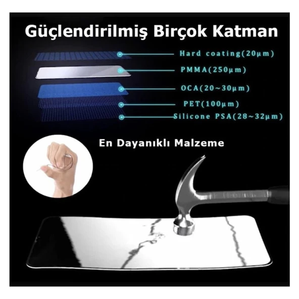 Apple iPhone 13 Pro Ekran Koruyucu Seramik Nano Cam Esnek Tam Full Kaplayan Kırılmaz - Resim 5