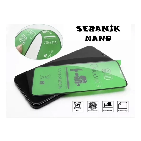 Apple iPhone Xs Ekran Koruyucu Seramik Nano Cam Esnek Tam Full Kaplayan Kırılmaz - 2