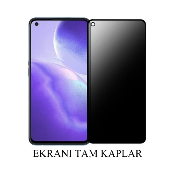 Oppo Reno 7 Mat Hayalet Privacy Tam Kaplayan Cam Seramik Nano Ekran Koruyucu - Resim 3