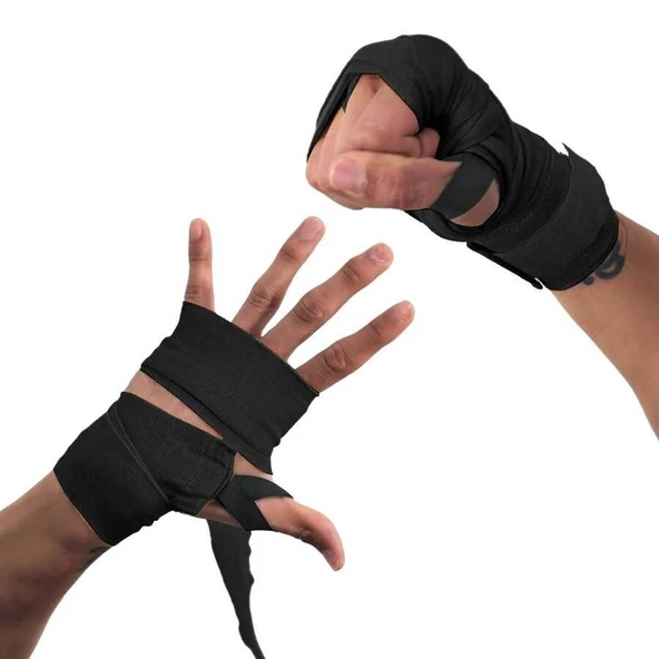 Everlast 120 Core Handwraps 3'lü 305 Cm Siyah Boks Bandajı P00003251 - Resim 3