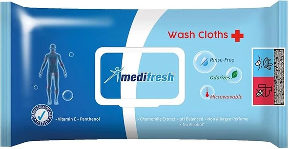 MEDİFRESH Vücüt Temizleme Havlusu 50' Li (2 ADET)