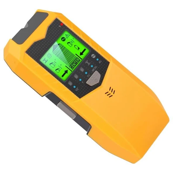 Powermaster PM-26593 Profesyonel 5İn1 Lcd Ekranlı Çok Fonksiyonlu Saplama Bulucu Duvar Dedektörü - 5