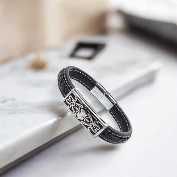 Çelik Ve Deri Billeklik 31831B2D2 - Resim 2