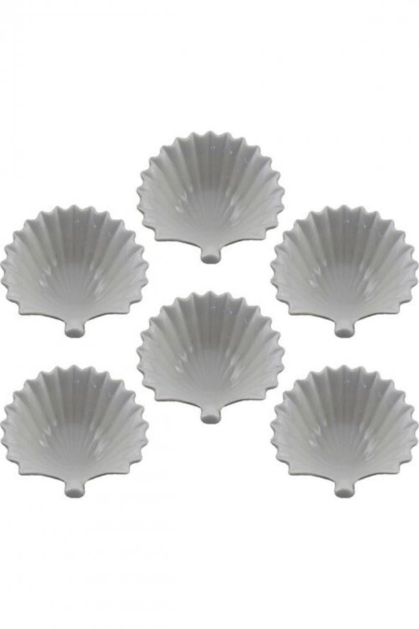 Hometarz Porselen İstiridye Reçellik Sosluk 6 lı Sunumluk Set - 2