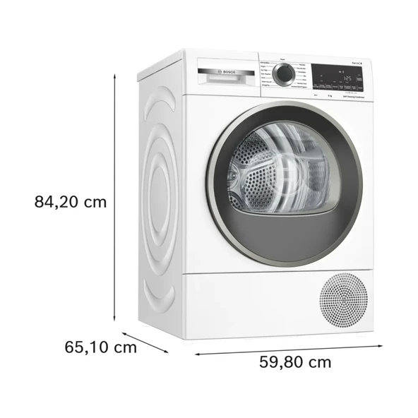 Bosch WQG244C1TR 9 kg Çamaşır Kurutma Makinesi - 9
