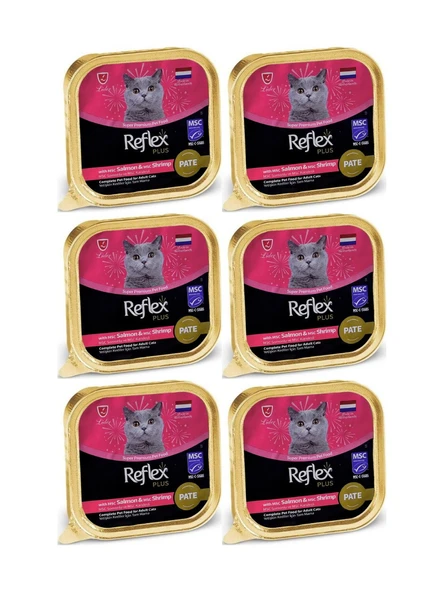 Reflex Ezme Somonlu ve Karidesli Yetişkin Kedi Konservesi 85 gr - 6 Adet ürün görseli 1