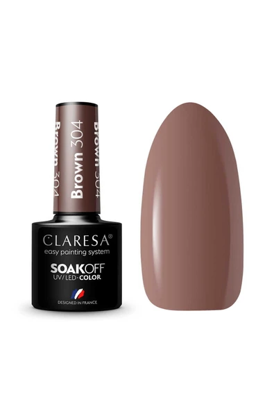 Claresa Kalıcı Oje Brown Saf Kahverengi 304 5g ürün görseli