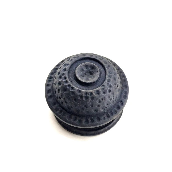 Antika Tarz Dekoratif Pirinç Gözlü Kapı Tokmağı - 78mm Çap, Oksit - 1