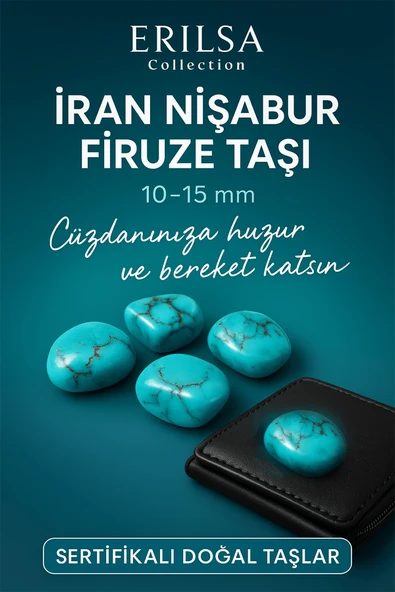 Sertifikalı Doğal İran Nişabur Firuze Taşı Kütle 10-15 mm – Huzur ve Bereket Taşı ürün görseli