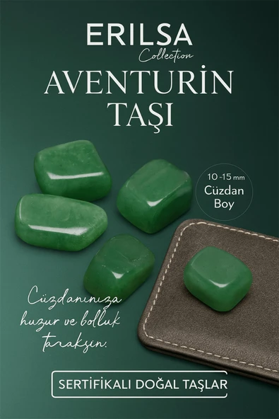 Sertifikalı Doğal Aventurin Taşı Kütle 10-15 mm – Huzur, Şans ve Bolluk Taşı ürün görseli