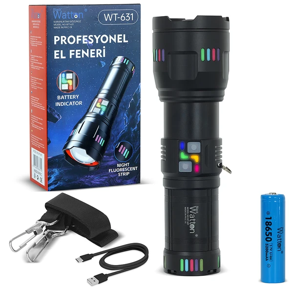 Lazer Etkili Profesyonel El Feneri 30.000 Lümen WT-631 - 1