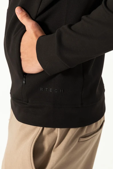 CEKMON Erkek Modern Tasarım Teknolojik Kumaş Süper Yumuşak Çift Fermuar Açılır Detaylı İnce Mont - 5