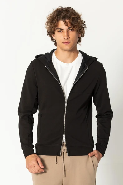 Erkek Yeni Teknoloji Kumaş Süper Yumuşak Kapüşonlu Sweartshıirt