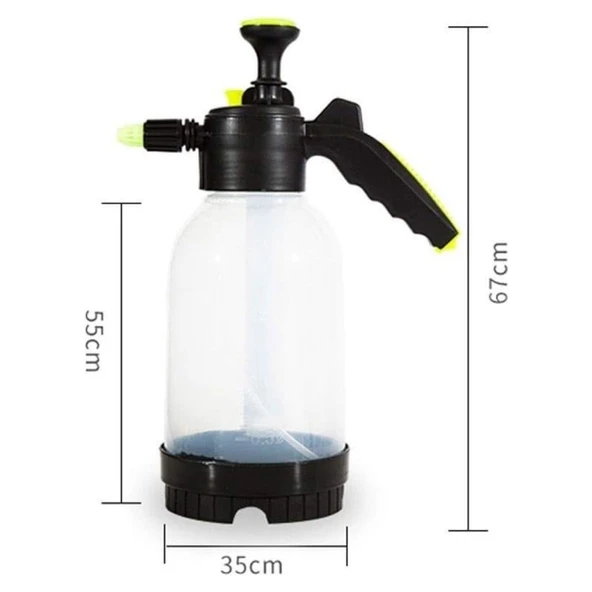 BUFFER® 2 Başlıklı Oto Köpük, Su Püskürtme ve Bitki Bakım Sulama Aleti Oto Yıkama Spreyi 2 Litre - 4