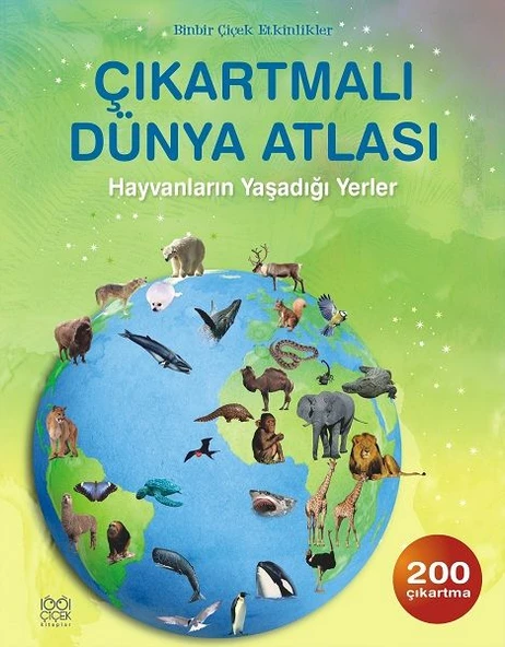 Çıkartmalı Dünya Atlası / Hayvanların Yaşadığı Yerler ürün görseli