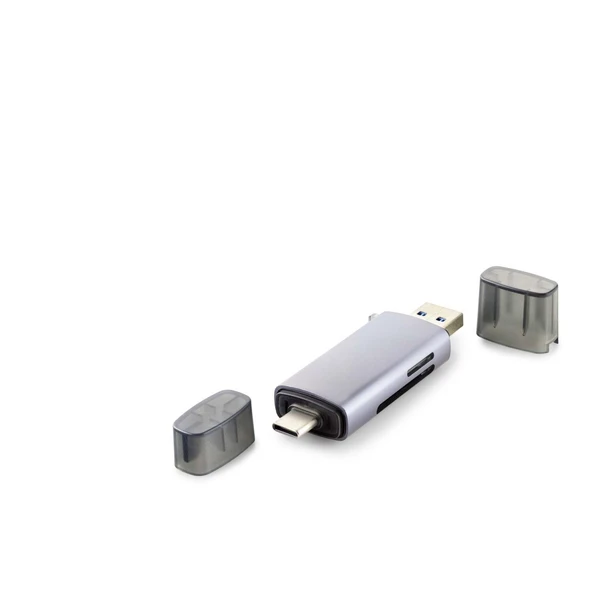 Card Reader Usb3.0 + Type-C All In One Gri HDX7031 - 1