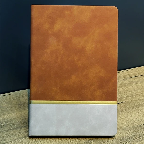 Çizgili Deri Defter Taba - 1
