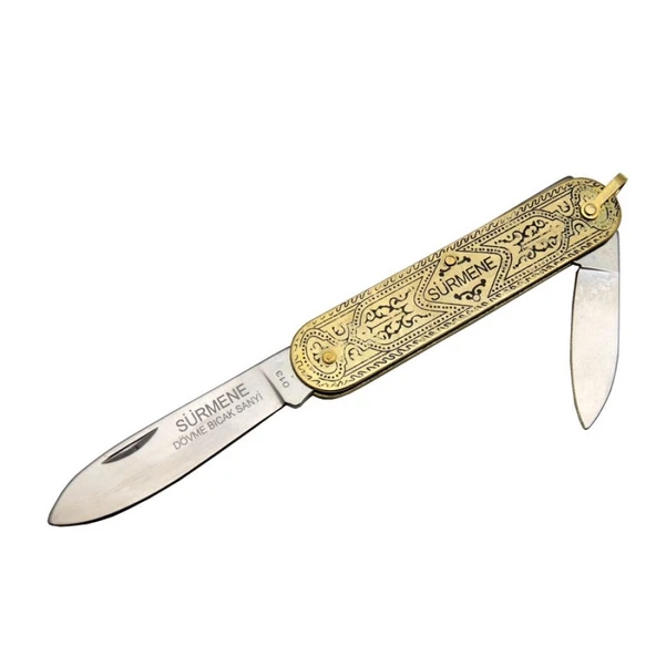 Metal Saplı Sürmene 013 Geleneksel Hediyelik Çakı 14 Cm - 1