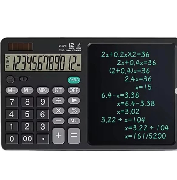 ZR900 Siyah Yazı Tahtalı Hesap Makinesi - 1