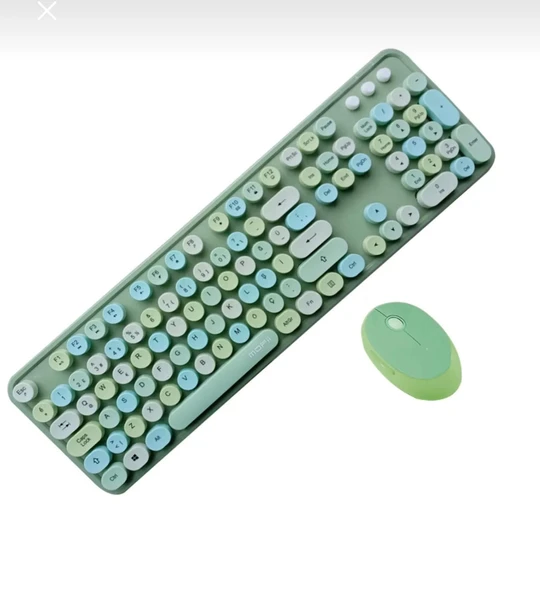 Tr Mofii Sweet Yeşil Klavye Mause Set - 1