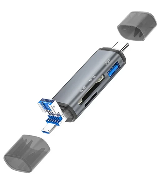 ZR286 Ads307 3 In 1 Type-C Card Reader - 1