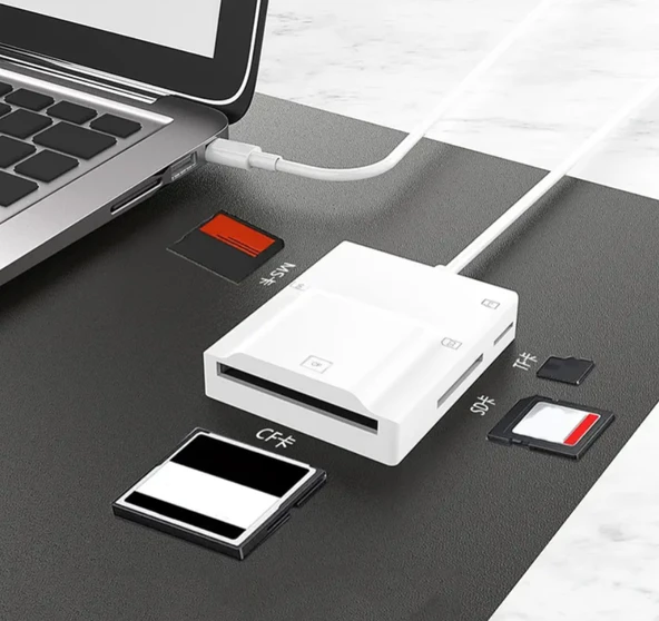 ZR780 Nk-3057H Type-C 3.0 4 İn 1 Card Reader - 1