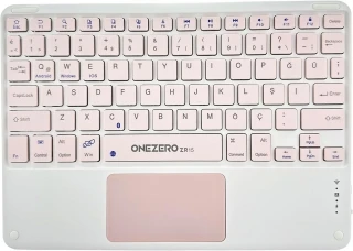R15K Pembe Bluetooth Klavye - 1