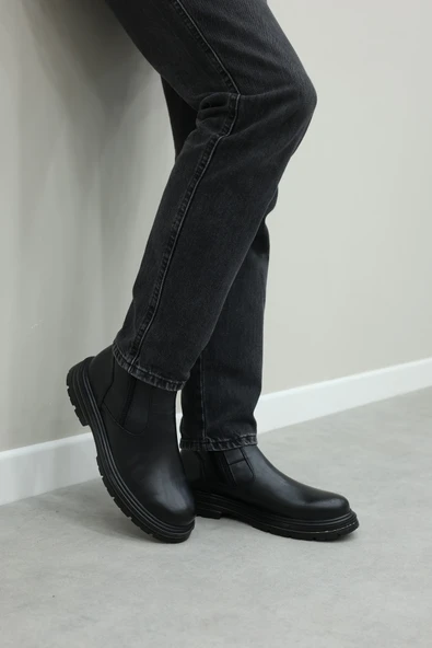 Hakiki Deri  Erkek Klasik Bot 214KMA255 - Resim 11