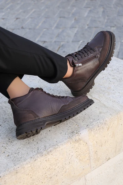 Hakiki Deri  Erkek Klasik Bot 442SMA25035 - Resim 12