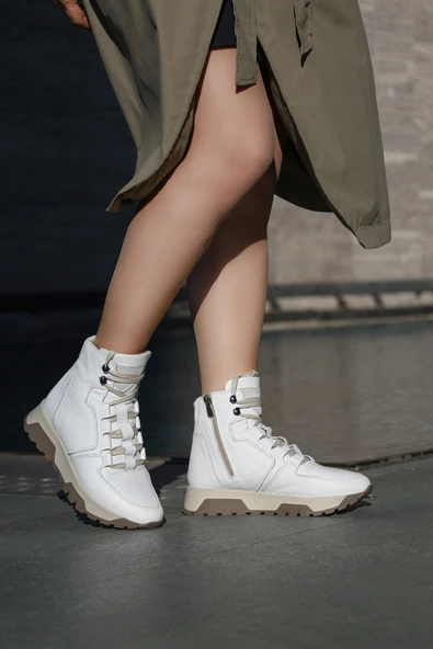 Hakiki Deri  Kadın Klasik Bot 356KZA1661 - Resim 6