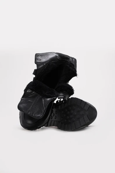 Hakiki Deri  Kadın Klasik Bot 356KZA1661 - Resim 3