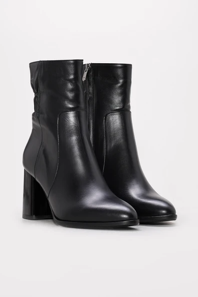 Hakiki Deri  Kadın Klasik Bot 264SZA687 - Resim 5