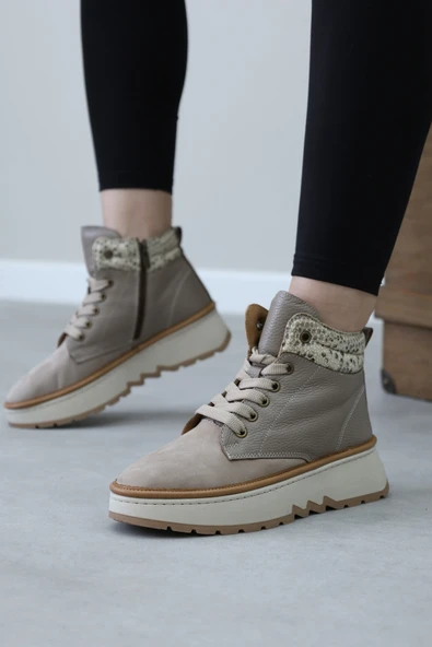 Hakiki Deri  Kadın Klasik Bot 409SZA3263 - Resim 6