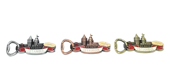 Metal İstanbul Temalı Yöresel Magnet Açacak Model 3 ürün görseli
