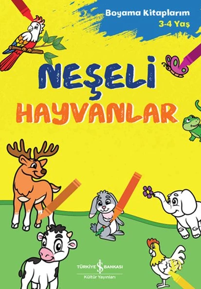 Neşeli Hayvanlar - Boyama Kitaplarım 3-4 Yaş ürün görseli
