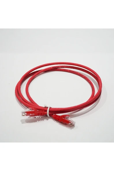 Bakır Patch Kablo UTP CAT6 1,5 mt LSZH KIRMIZI ürün görseli