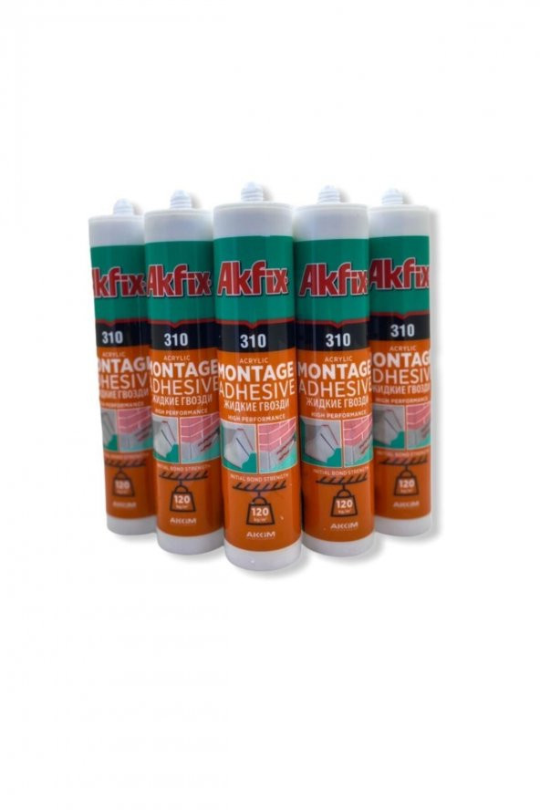 Kartonpiyer & Stropiyer Yapıştırıcı Beyaz 310 ml X 5li Set