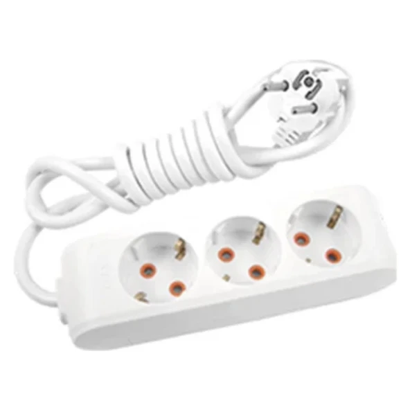 Viko 5 Metre Kablolu Topraklı Çocuk Korumalı Üçlü Priz ürün görseli