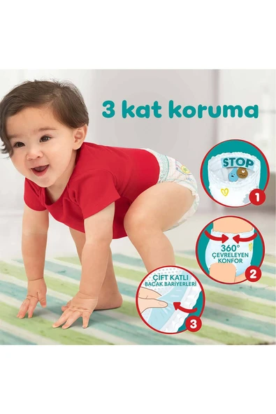 Prima Külot Bebek Bezi Beden:7 (15 KG) Xxl 52 Adet Fırsat Pk - Resim 3