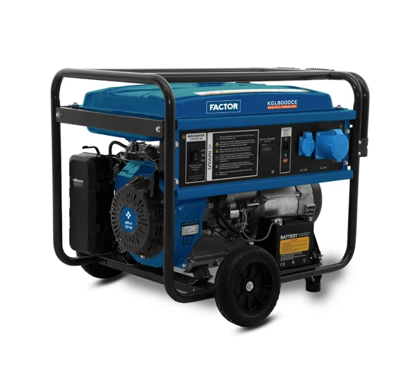 Factor KGL8000CE Benzinli Jeneratör Monofaze 8.1KVA