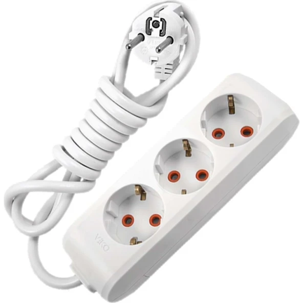 Viko 3`lü 5m Grup Priz Çoçuk Korumalı ürün görseli
