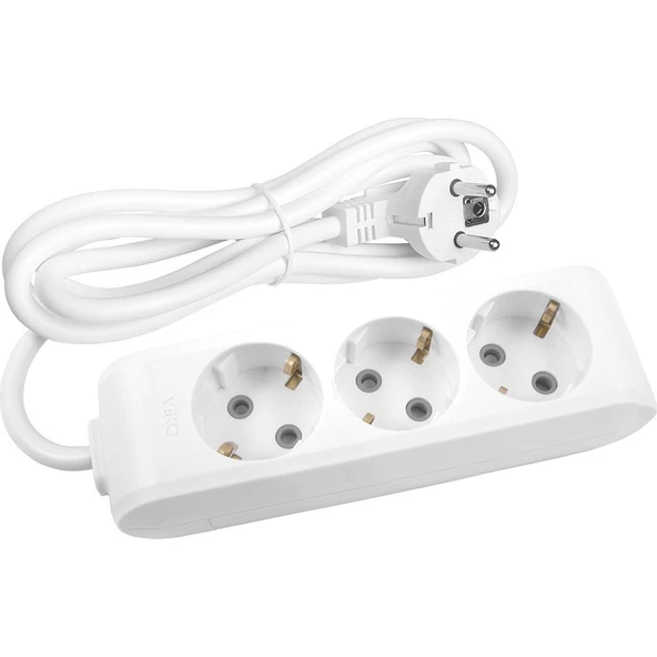 Viko Multi-Let Üçlü 2 Metre Kablolu Grup Priz 90113302 - 1