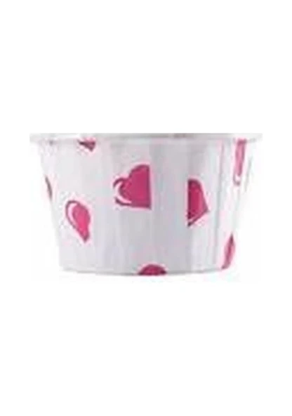 Kafem Kalp Puantiyeli Muffin Kek Kapsülü 50 Li - K04 ürün görseli