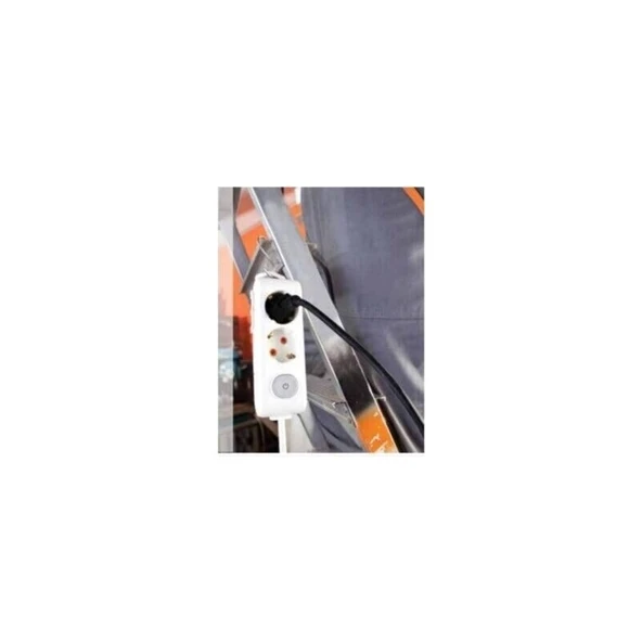 Viko Multi-Let Anahtarlı Siyah 3'lü Topraklı Çocuk Korumalı Grup Priz - 5 Metre - Resim 2