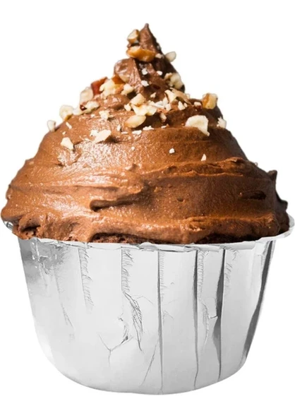 Kafem Gümüş Muffin Kabı 25'li (K23)