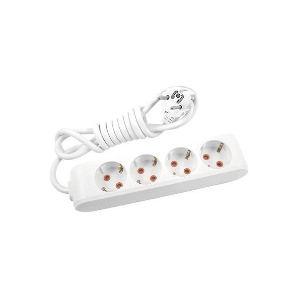 Viko Multi-Let 4'lü Topraklı Çocuk Korumalı Grup Priz-5 Metre - 1