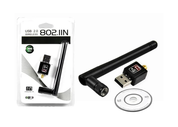 Wireless Adaptör 300 Mbps Antenli Platoon PL-9334 ürün görseli