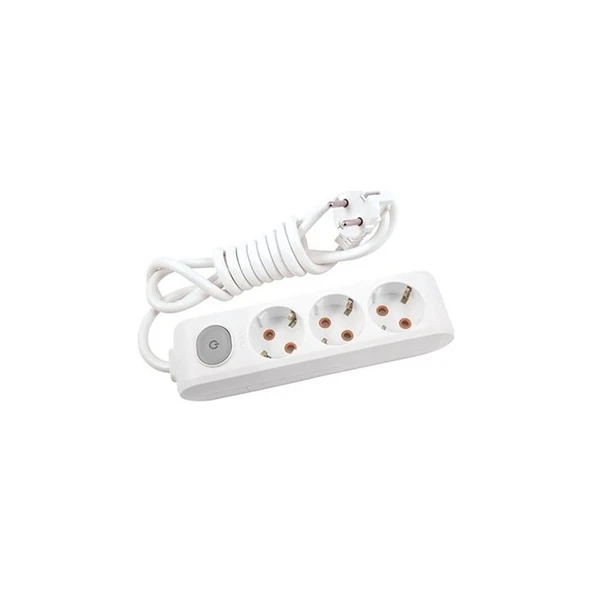 Viko Multi-Let Üçlü Anahtarlı Grup Priz 3 m ürün görseli