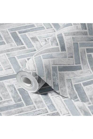 Adawall ROKA 23105-2  TUĞLA DESENLİ MAVİ  DUVAR KAĞIDI 16,5 m2 - 2